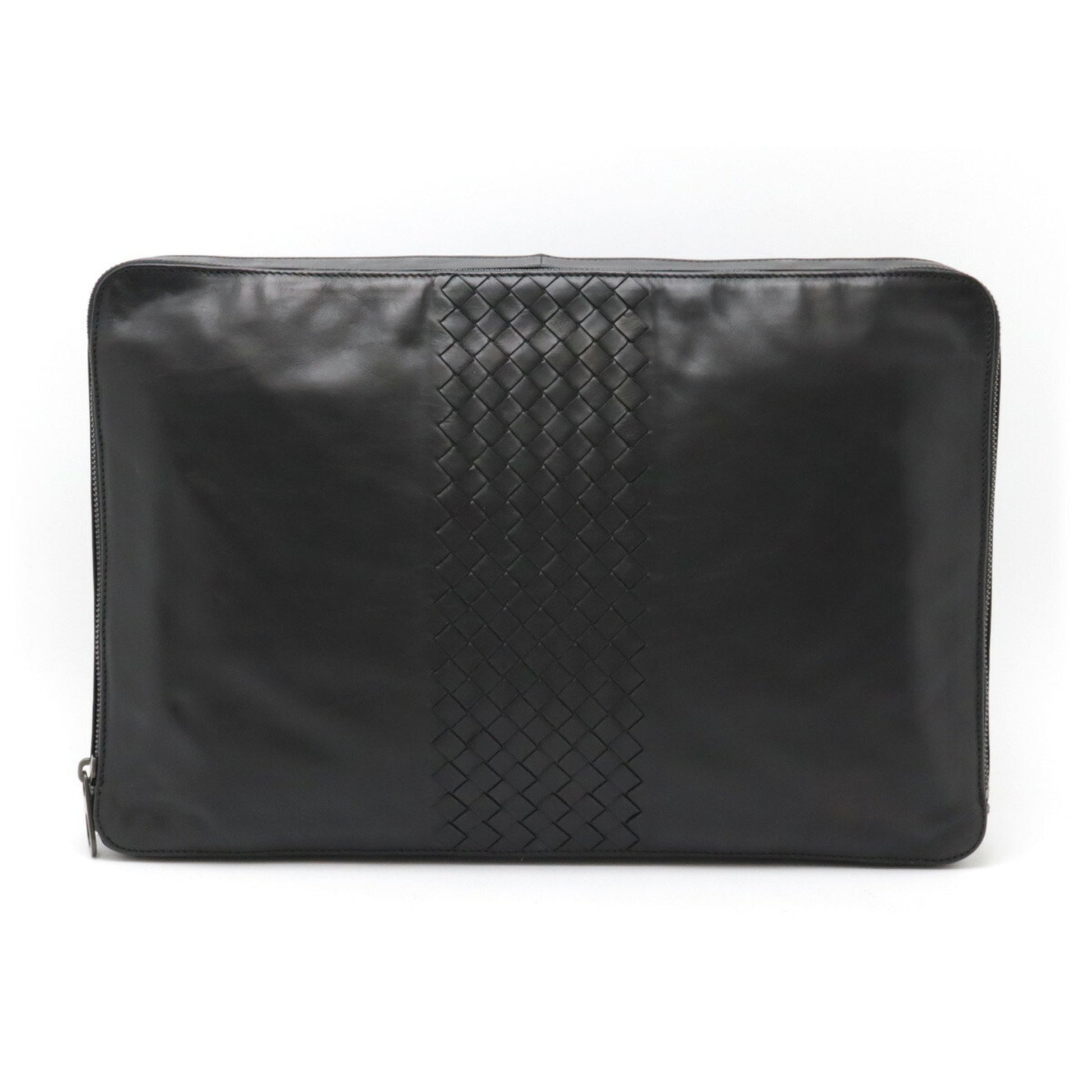 Bottega Veneta Veneta, Black, Leather, clutch