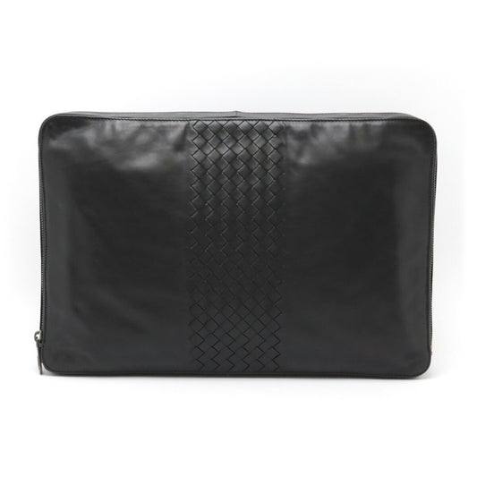 Bottega Veneta Veneta, Black, Leather, clutch