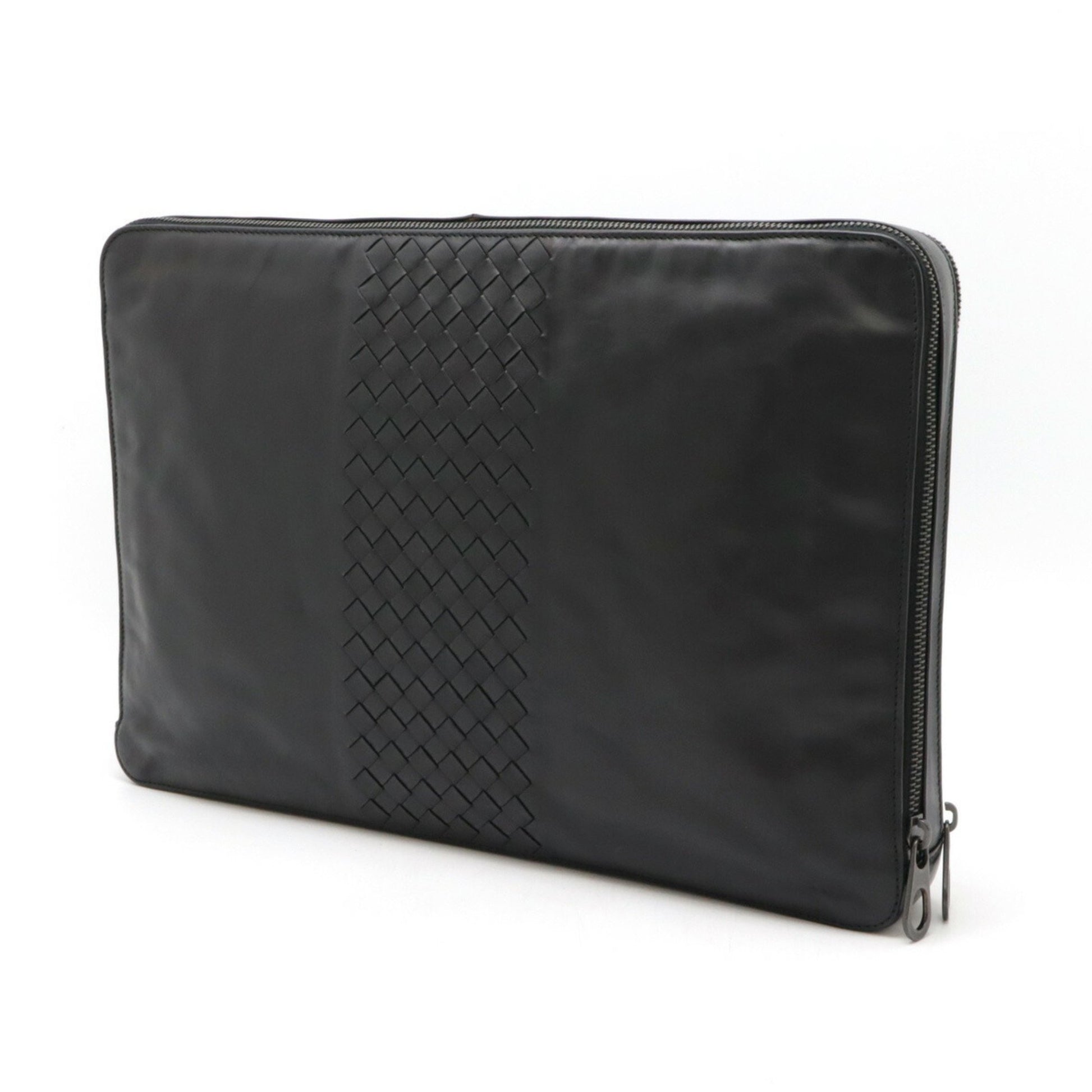 Bottega Veneta Veneta, Black, Leather, clutch
