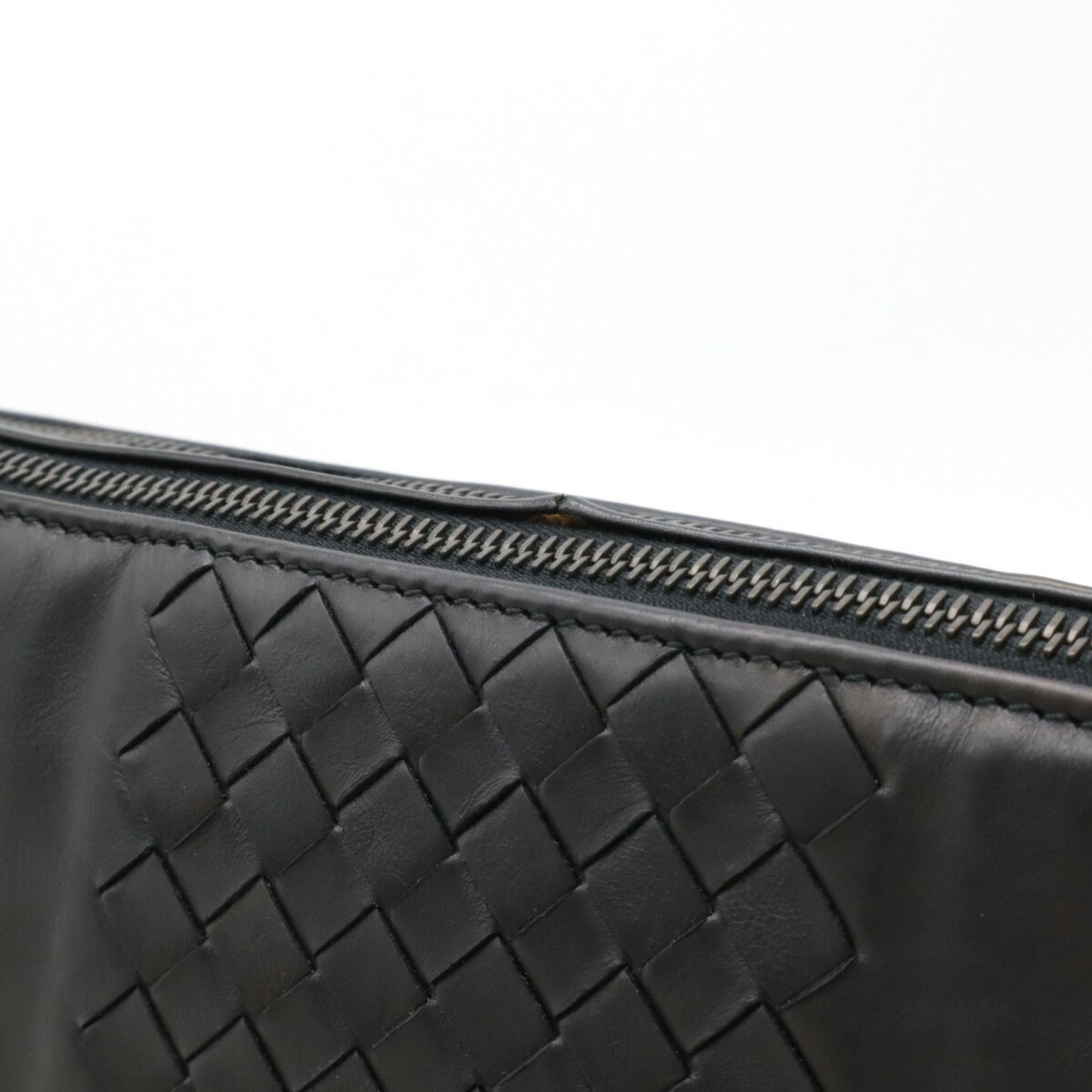 Bottega Veneta Veneta, Black, Leather, clutch