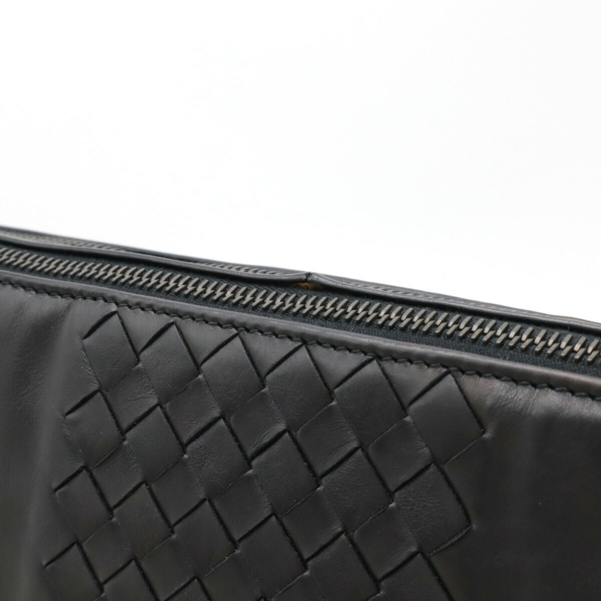 Bottega Veneta Veneta, Black, Leather, clutch
