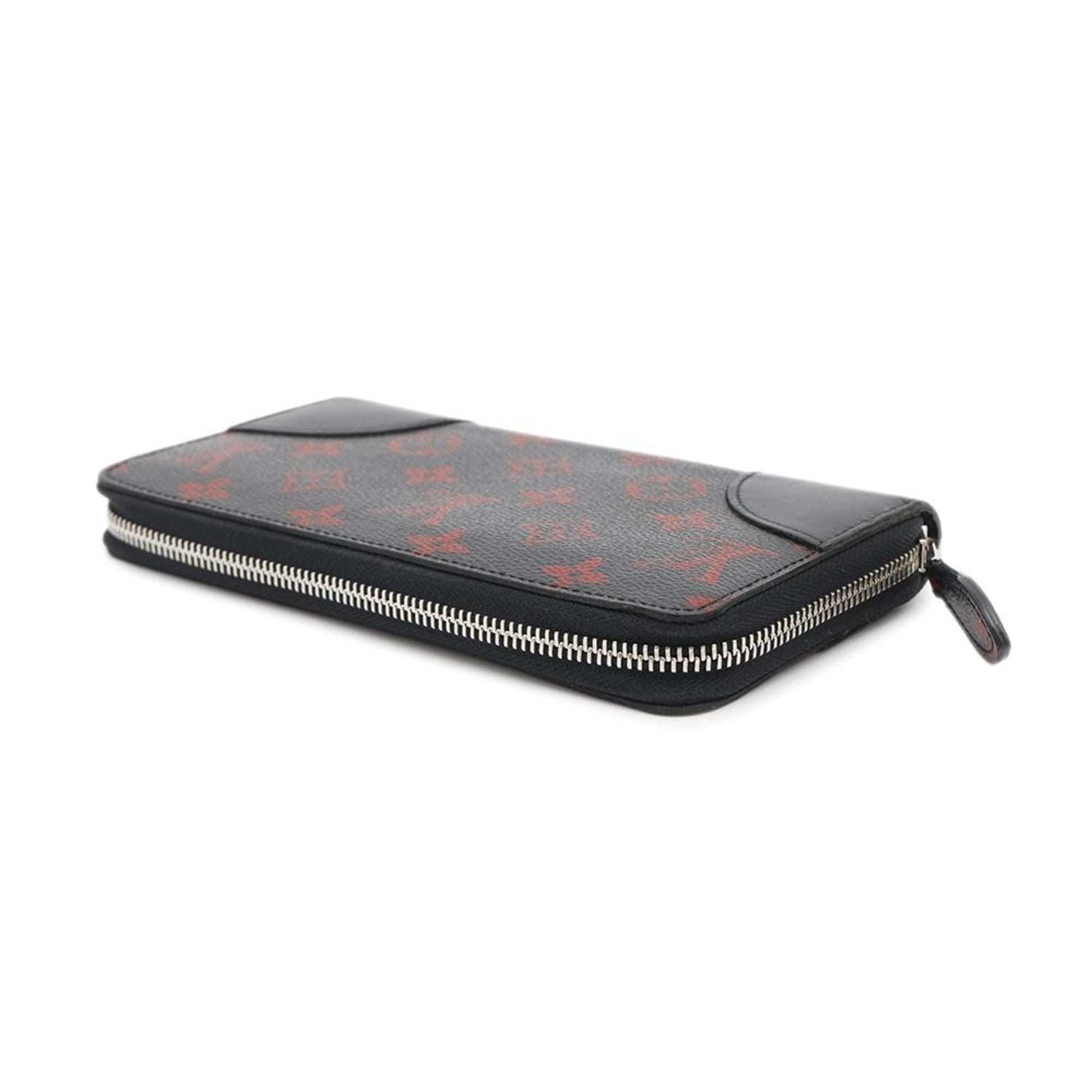 Louis Vuitton Monogram, Black, Canvas, wallet