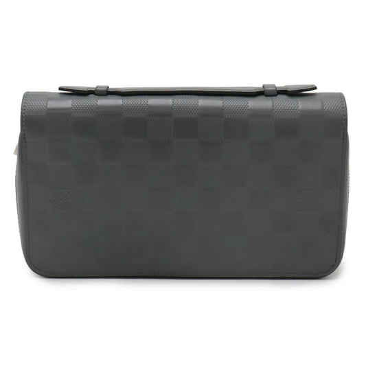 Louis Vuitton Zippy XL, Grey, Canvas, wallet