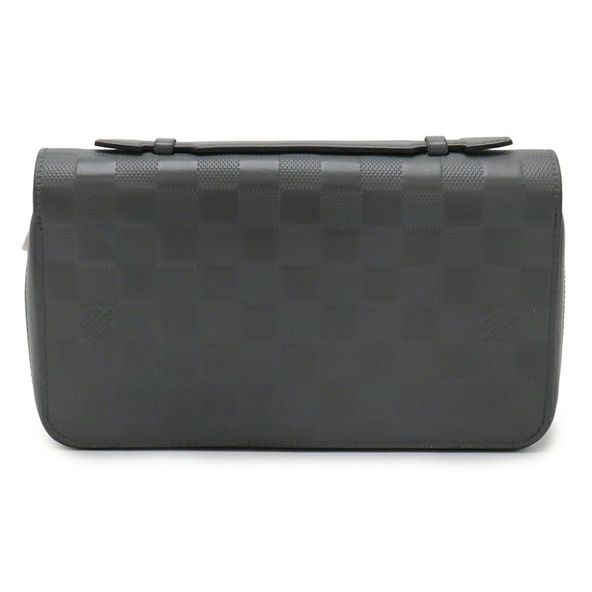 Louis Vuitton Zippy XL, Grey, Canvas, wallet