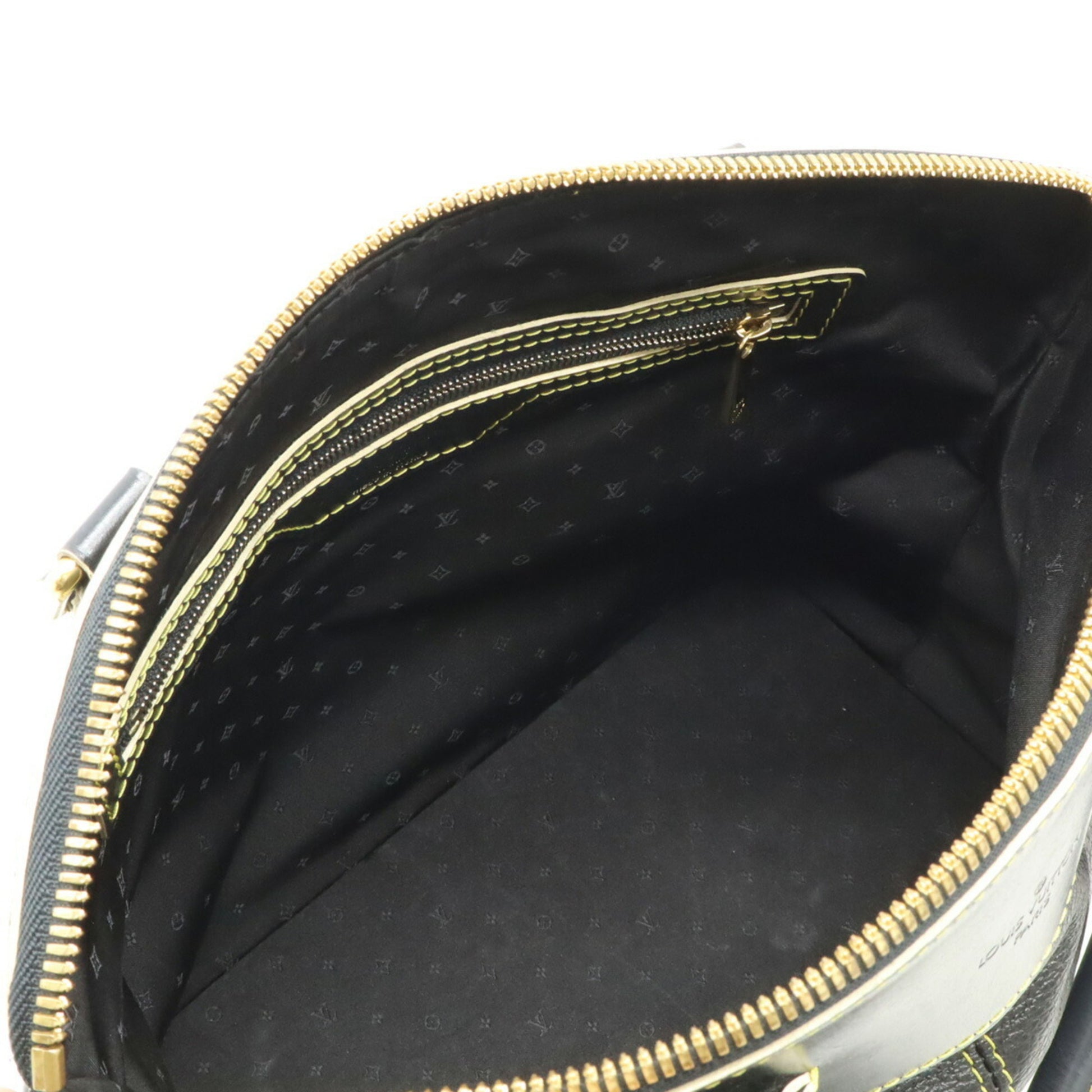 Louis Vuitton Lockit, Black, Leather, handbag
