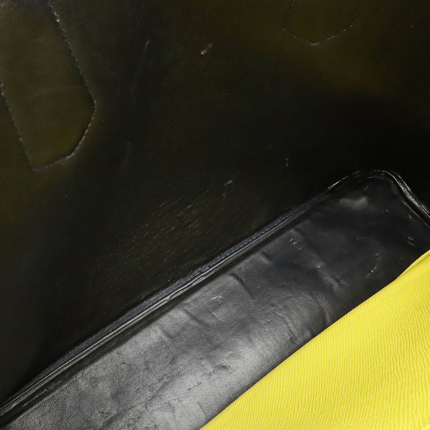 Prada Saffiano, Yellow, Leather, tote
