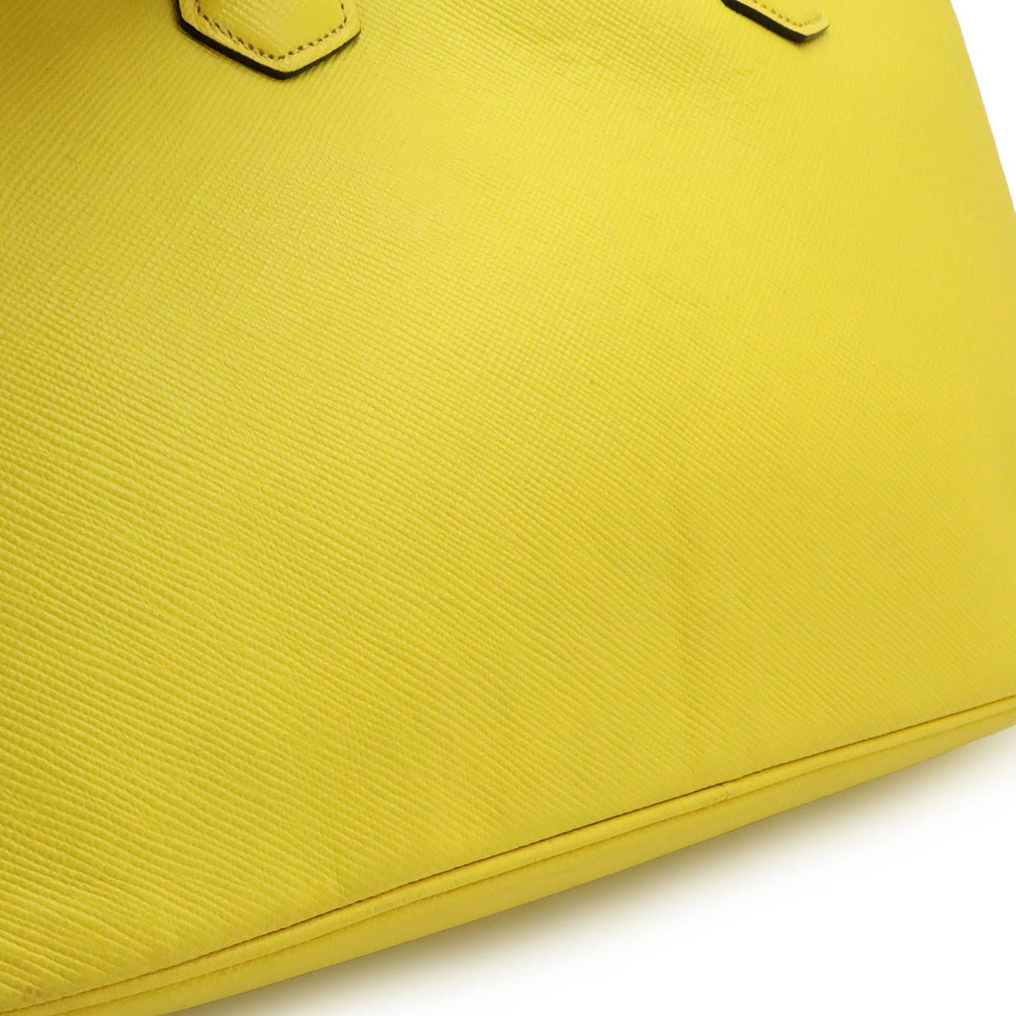Prada Saffiano, Yellow, Leather, tote