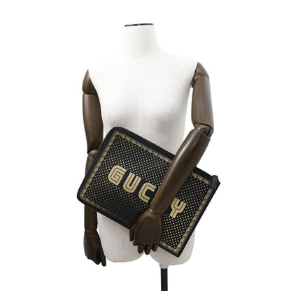 Gucci, Black, Leather, clutch