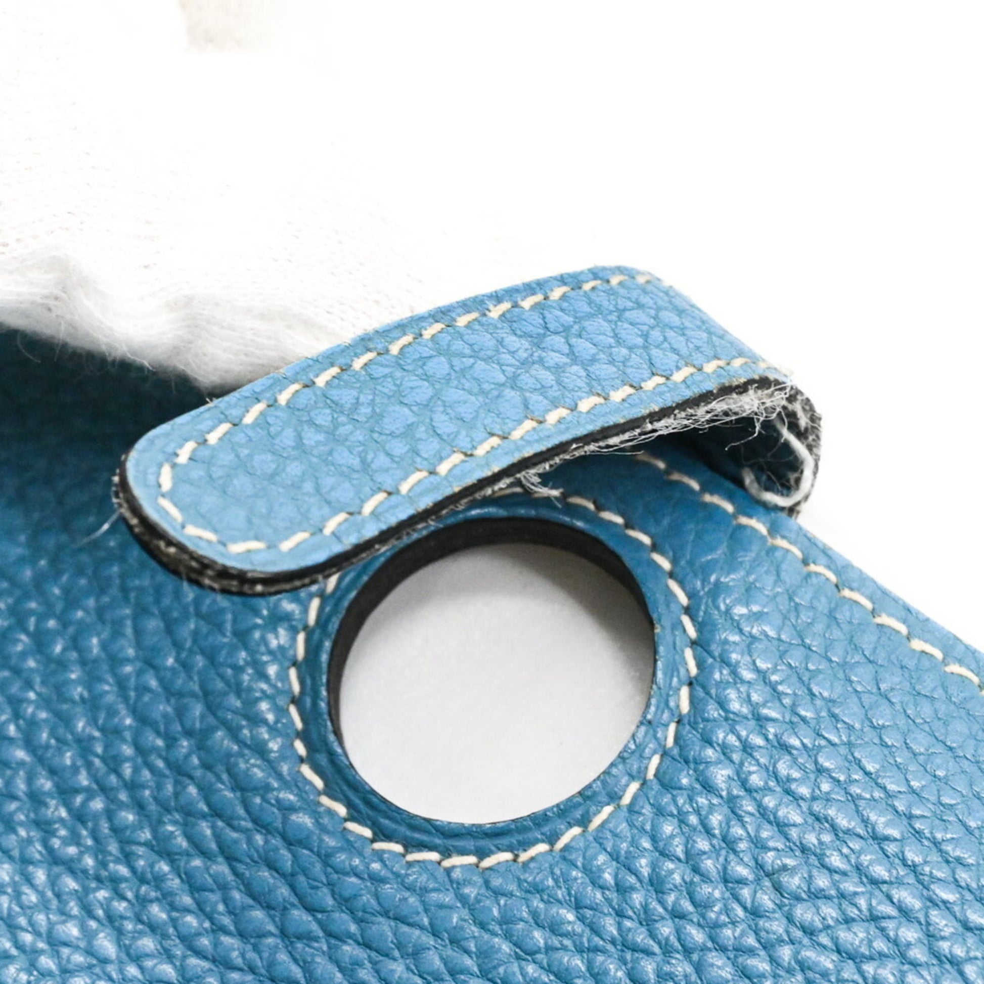 Hermès Dogon, Blue, Leather, wallet