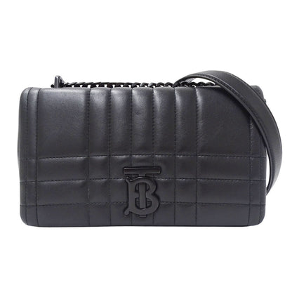 Burberry, Black, Leather, shoulder