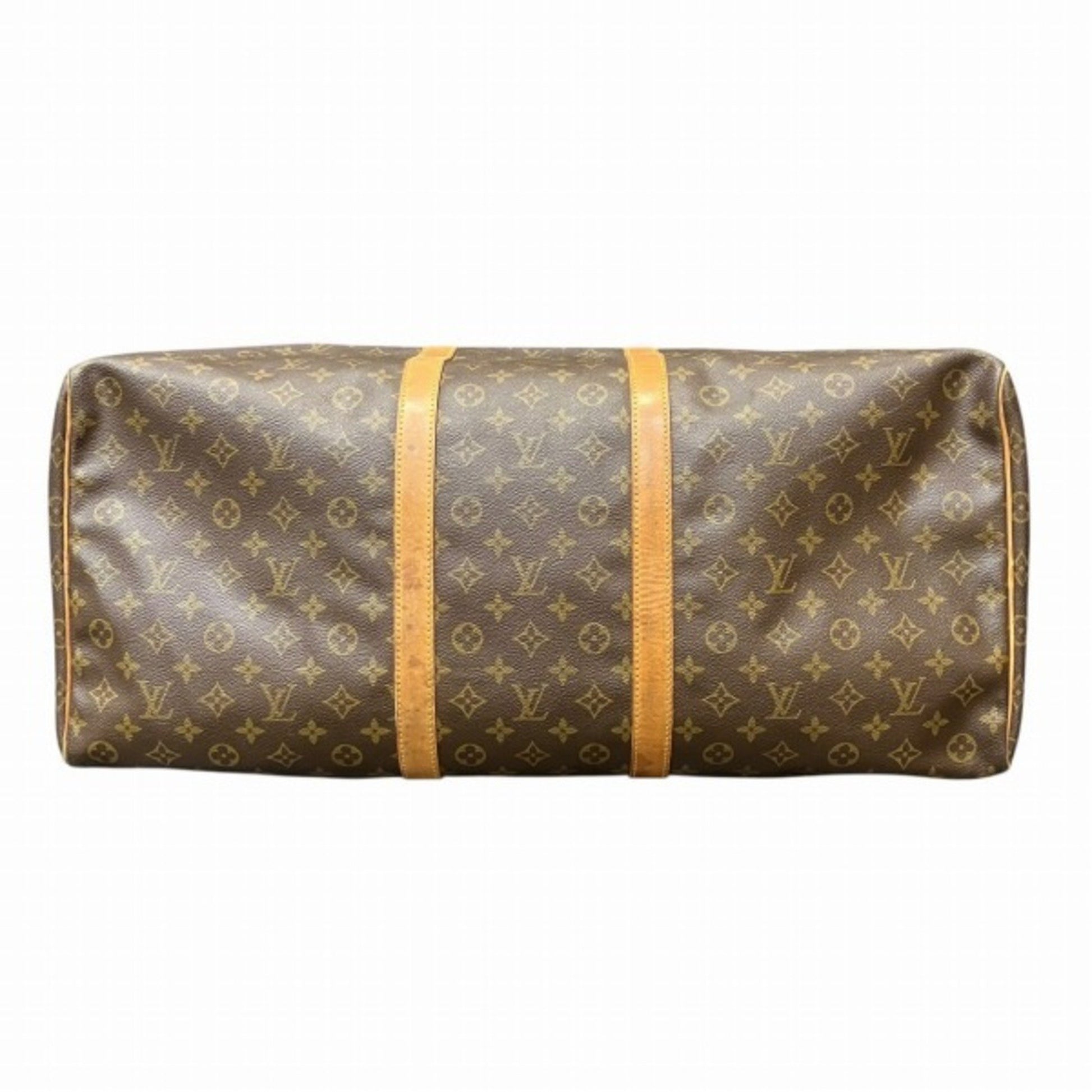 Louis Vuitton Keepall 60, Brown, Canvas, travel