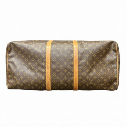 Louis Vuitton Keepall 60, Brown, Canvas, travel