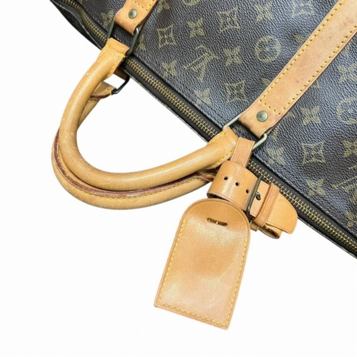 Louis Vuitton Keepall 60, Brown, Canvas, travel