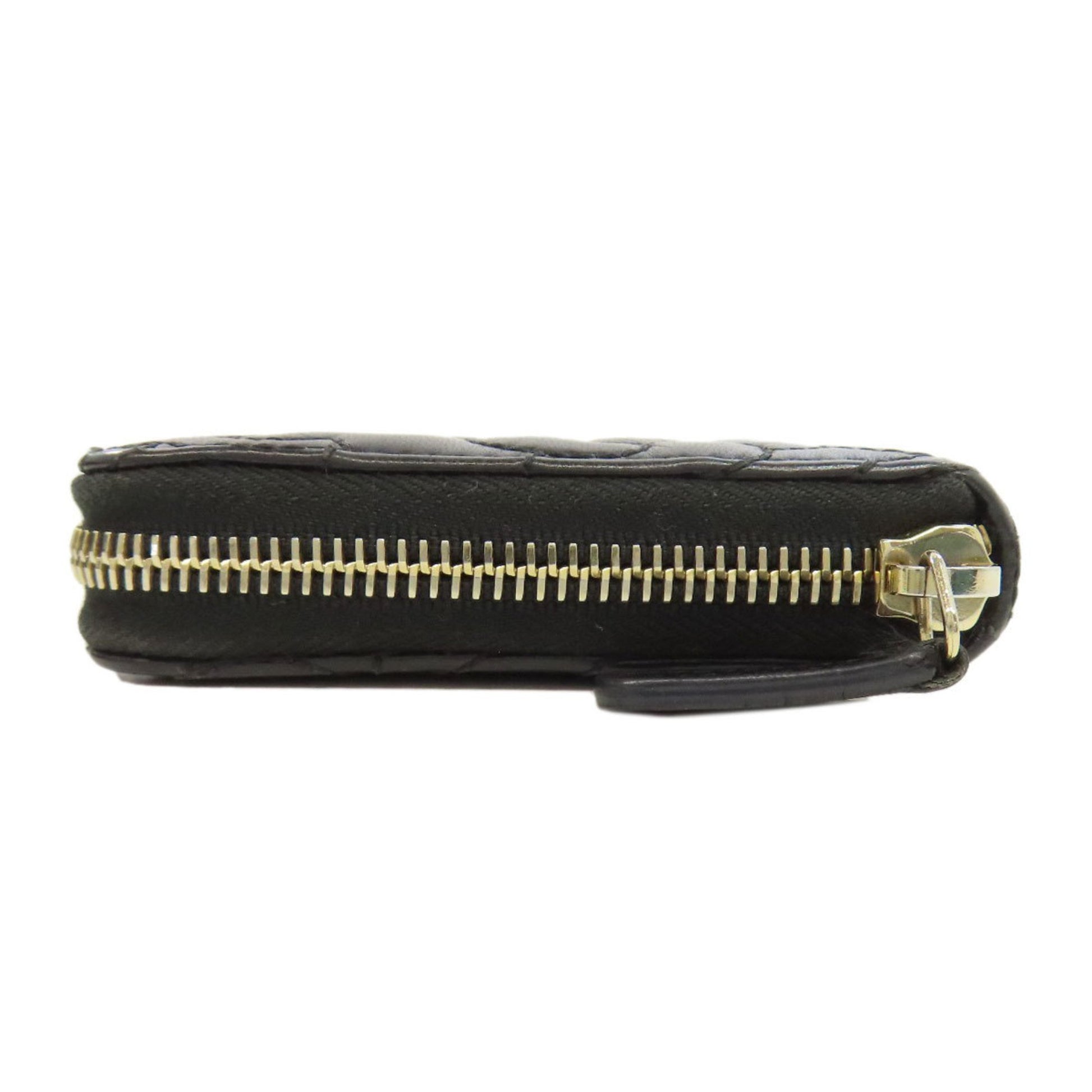 Chanel Camellia, Black, Leather, wallet