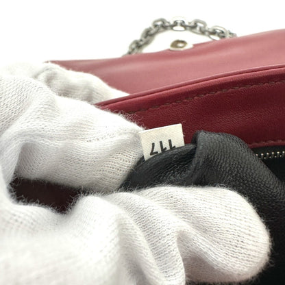Prada --, Red, Leather, clutch