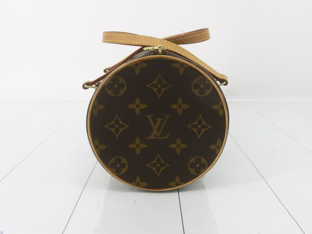 Louis Vuitton Papillon Handbag Monogram Canvas, BROWN, LEATHER, Handbag