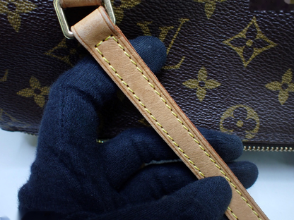 Louis Vuitton Papillon Handbag Monogram Canvas, BROWN, LEATHER, Handbag