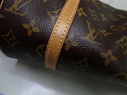 Louis Vuitton Papillon Handbag Monogram Canvas, BROWN, LEATHER, Handbag