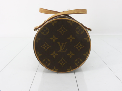 Louis Vuitton Papillon Handbag Monogram Canvas, BROWN, LEATHER, Handbag