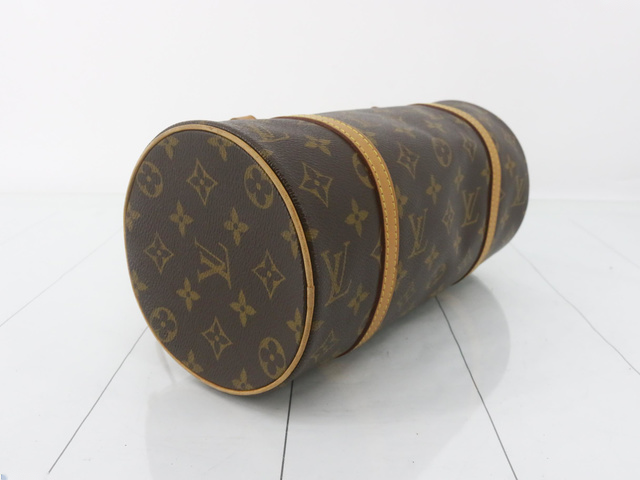 Louis Vuitton Papillon Handbag Monogram Canvas, BROWN, LEATHER, Handbag