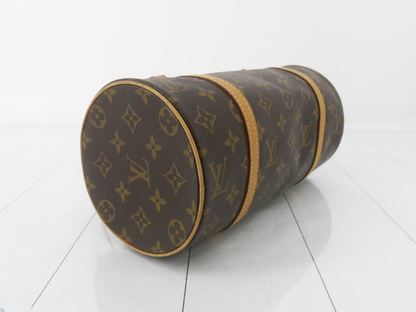 Louis Vuitton Papillon Handbag Monogram Canvas, BROWN, LEATHER, Handbag