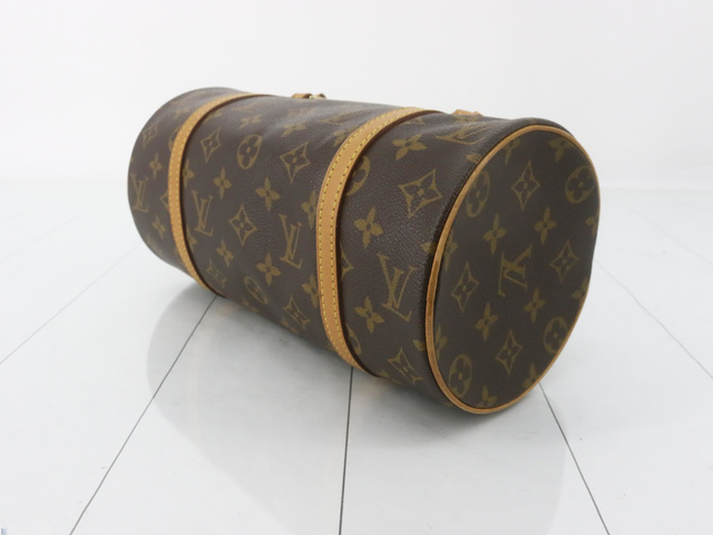 Louis Vuitton Papillon Handbag Monogram Canvas, BROWN, LEATHER, Handbag