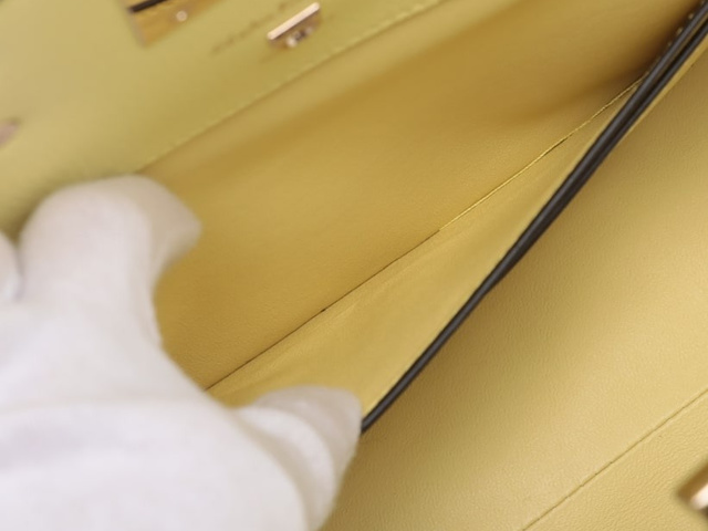 Salvatore Ferragamo Studio Satchel Leather, YELLOW, LEATHER, Handbag