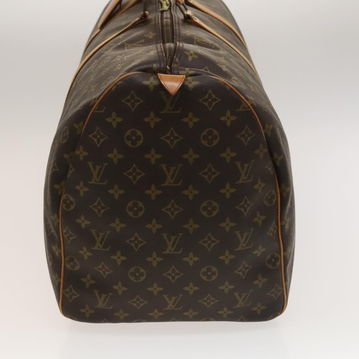 Louis Vuitton Keepall 60, Brown, Canvas, travel