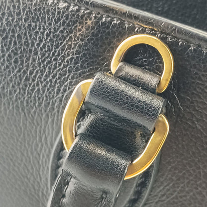 Prada Saffiano, Black, Leather, handbag