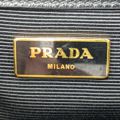 Prada Saffiano, Black, Leather, handbag