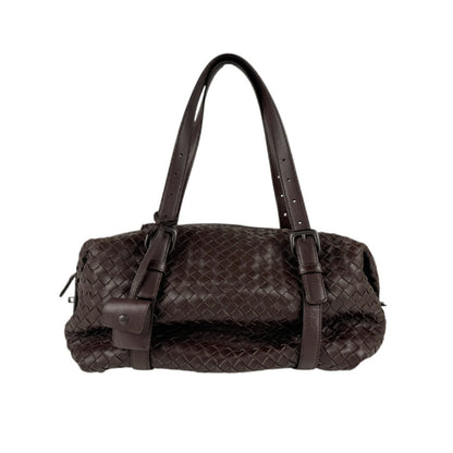Bottega Veneta Montaigne, Brown, Leather, handbag