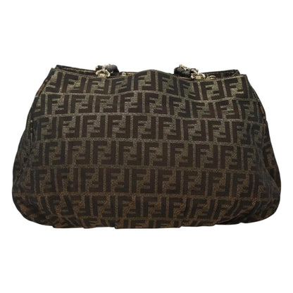 Fendi Zucca, Brown, Canvas, tote