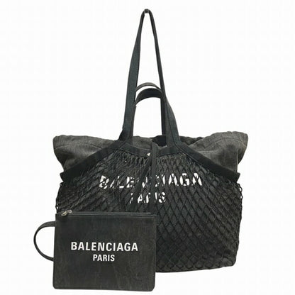 Balenciaga 24/7, Black, Denim - Jeans, tote