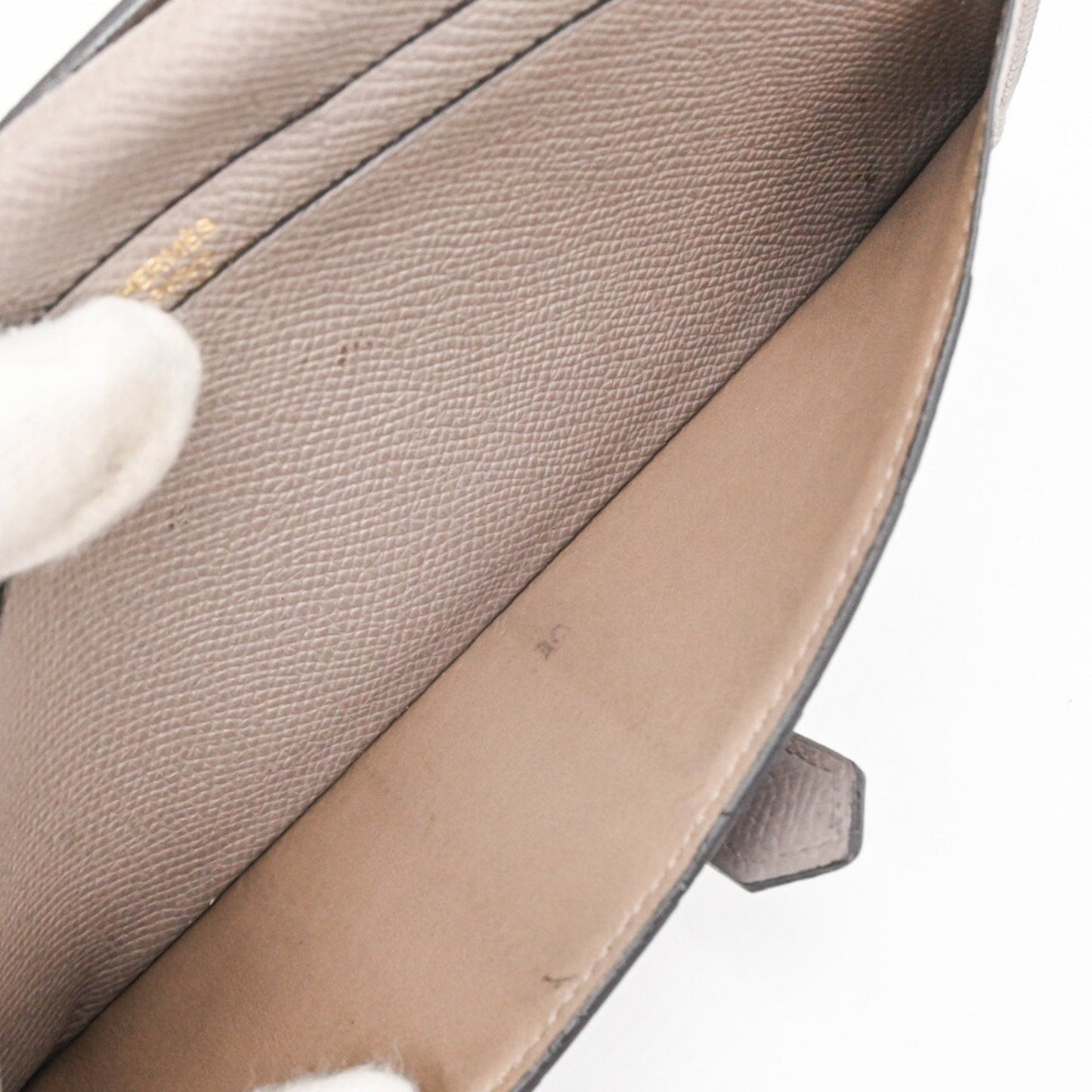 Hermès Béarn, Grey, Leather, wallet