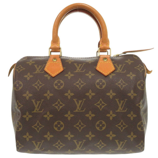 Louis Vuitton Speedy 25, Brown, Canvas, handbag