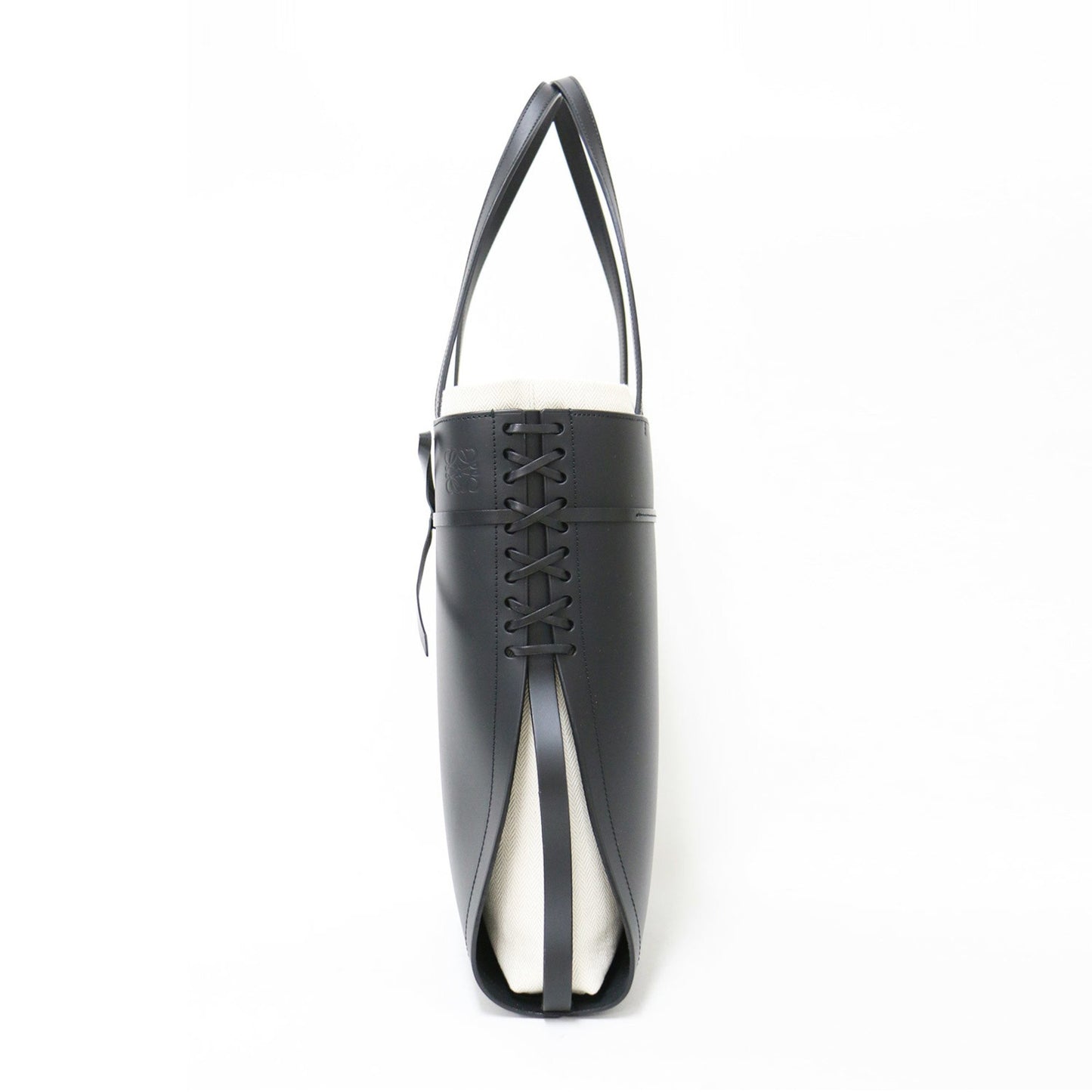 Loewe Ikebana, Black, Leather, tote