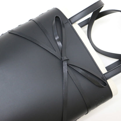 Loewe Ikebana, Black, Leather, tote