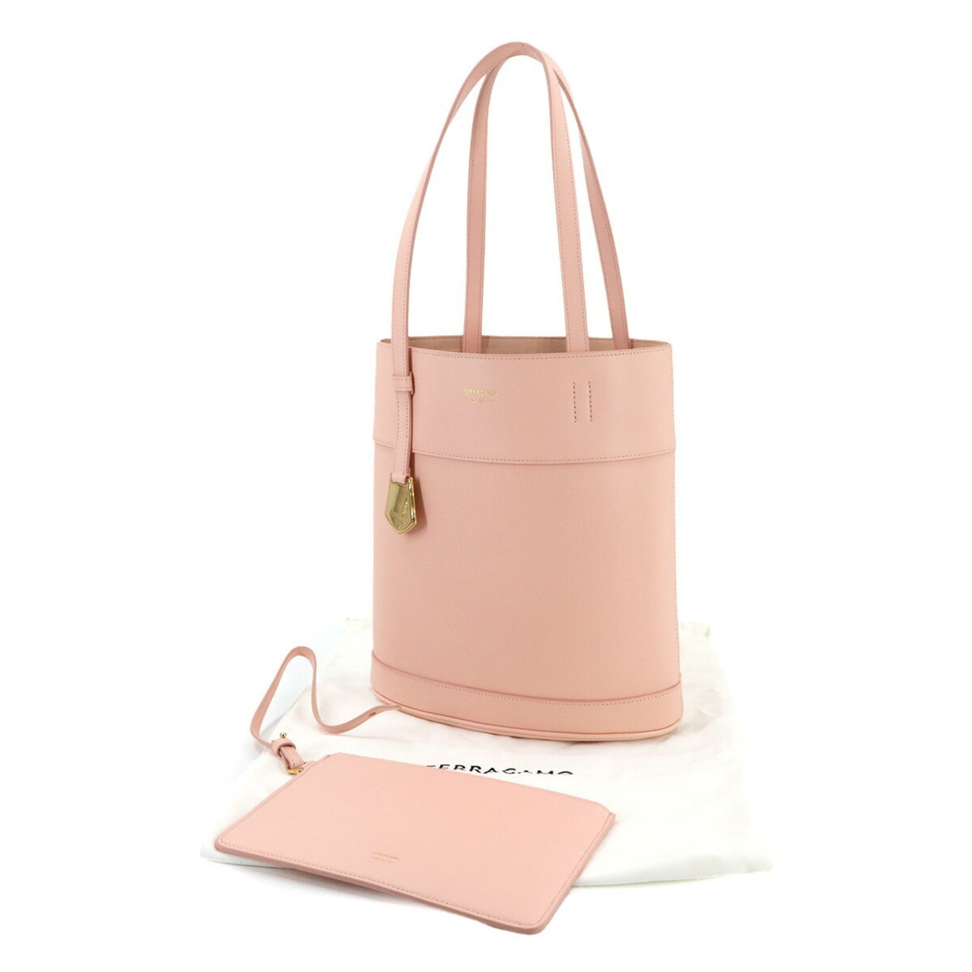 Salvatore Ferragamo, Pink, Leather, tote