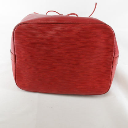 Louis Vuitton Petit Noé, Red, Leather, shoulder