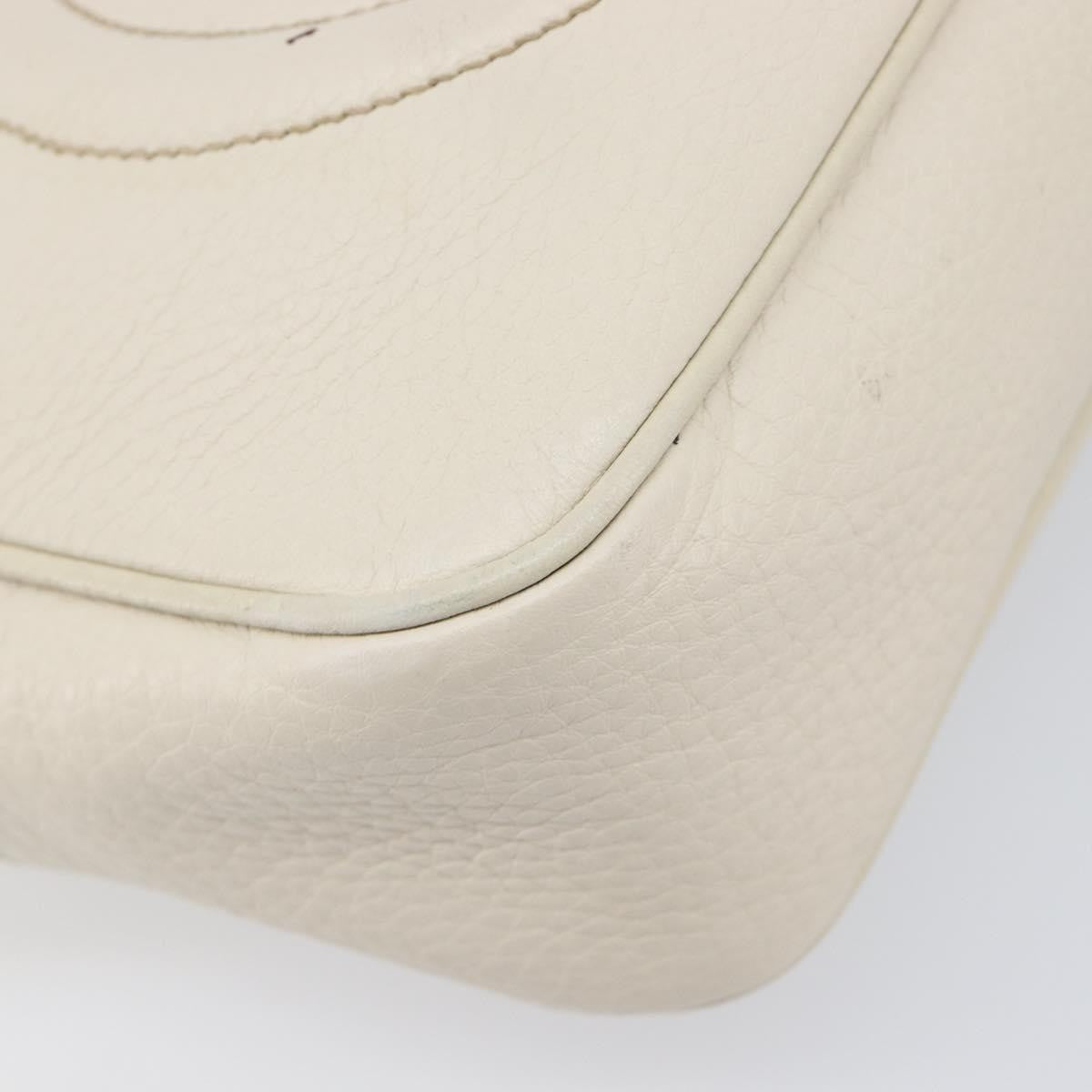 Gucci Soho Disco Leather, White, Leather, Shoulder Bag
