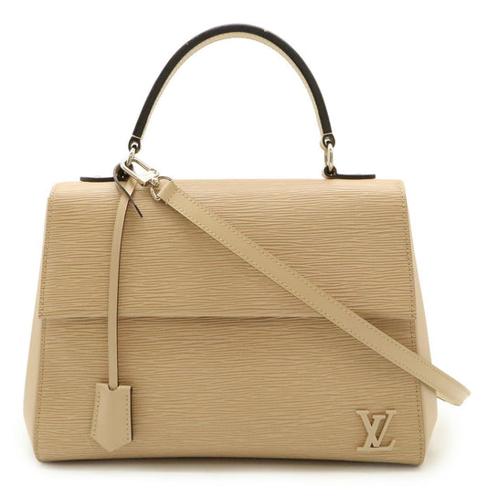 Louis Vuitton Cluny, Beige, Leather, handbag