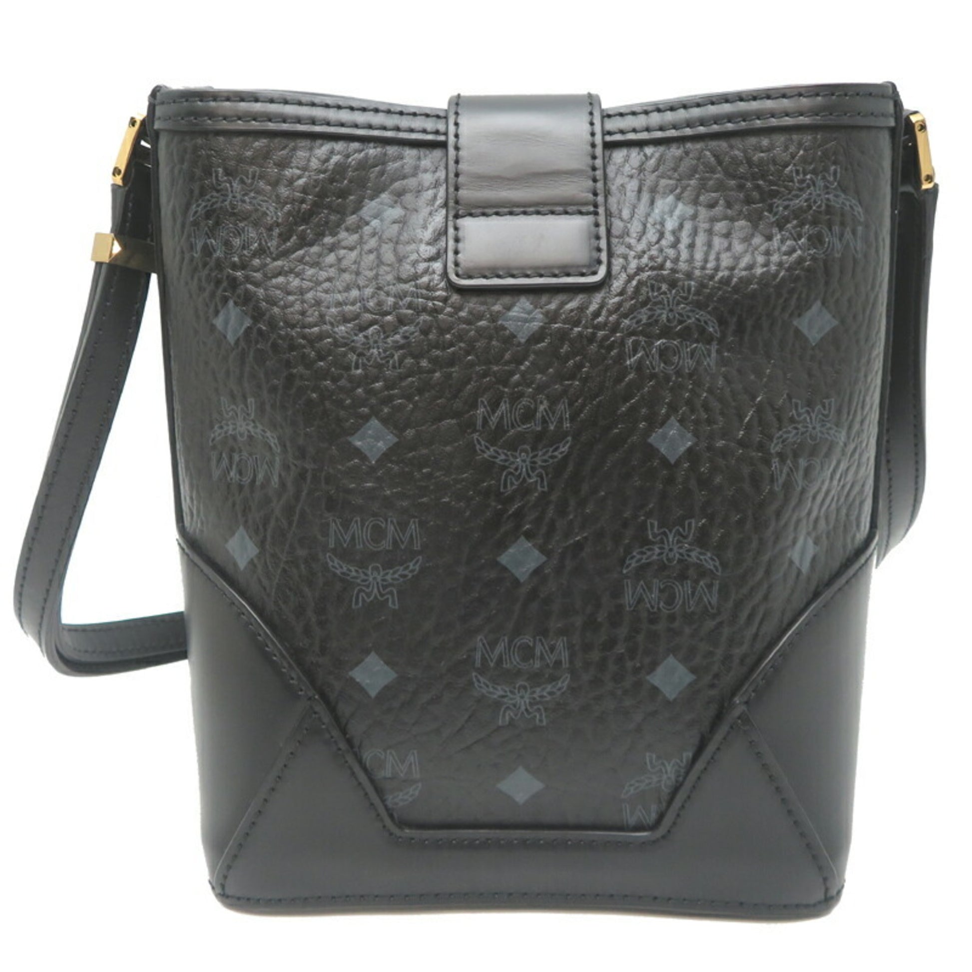 MCM -, Black, Leather, shoulder