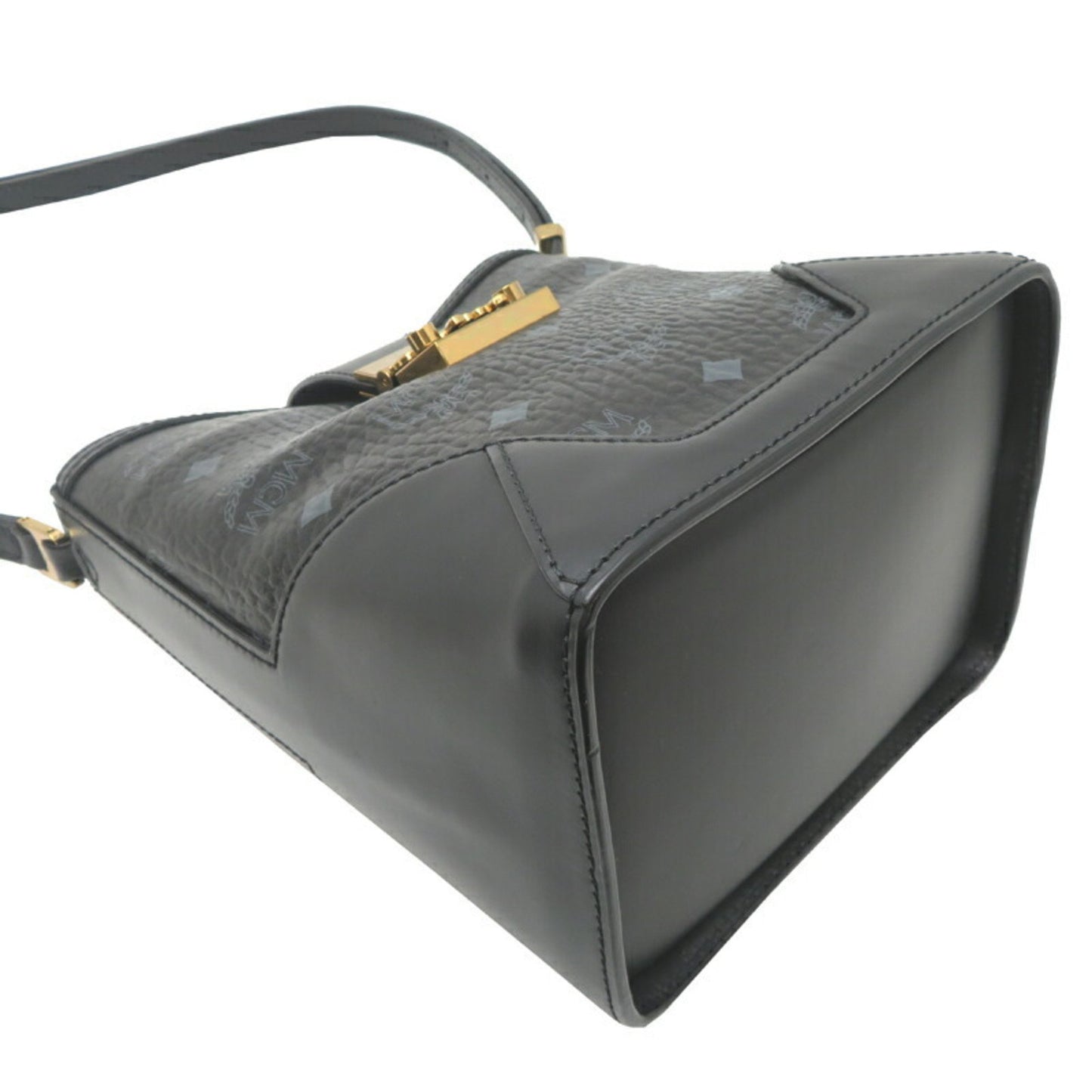 MCM -, Black, Leather, shoulder