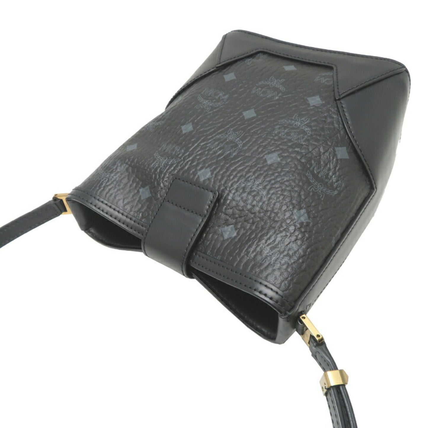 MCM -, Black, Leather, shoulder