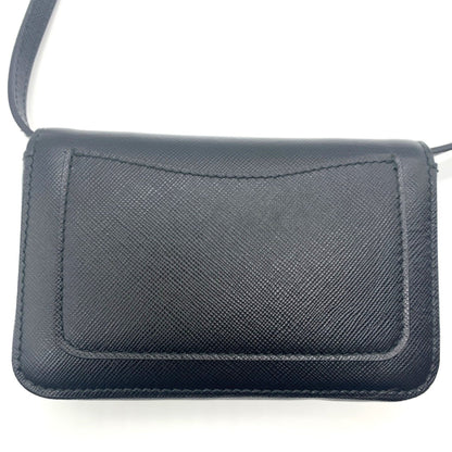 Prada Saffiano, Black, Leather, clutch