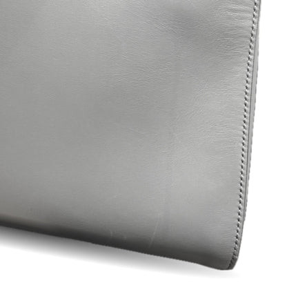 Gucci Bamboo, Grey, Leather, handbag