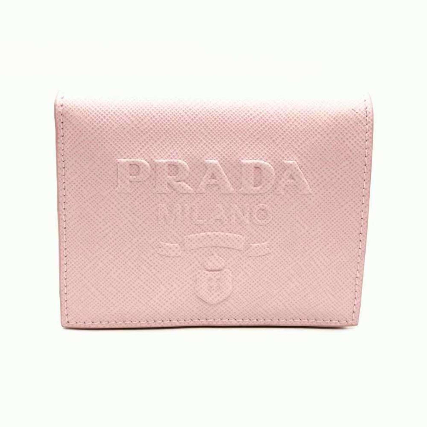 Prada Card case, Pink, Leather, wallet
