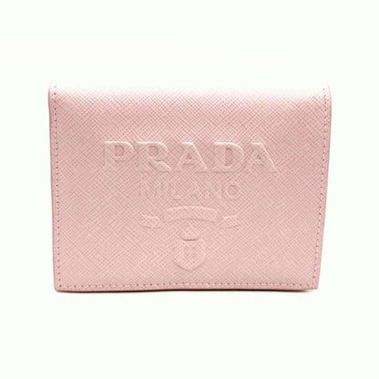 Prada Card case, Pink, Leather, wallet