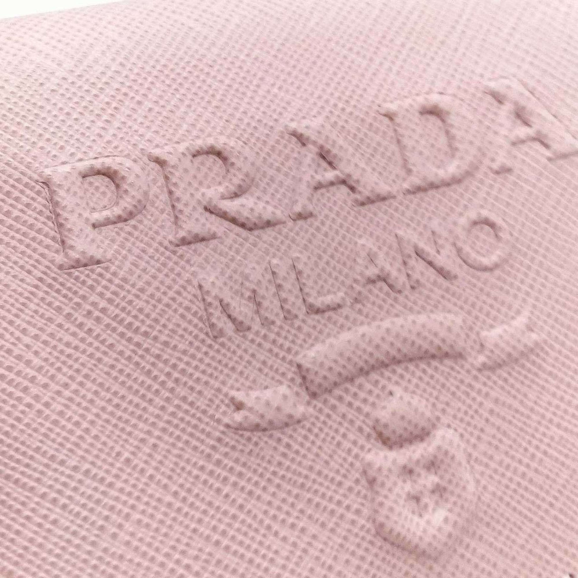 Prada Card case, Pink, Leather, wallet