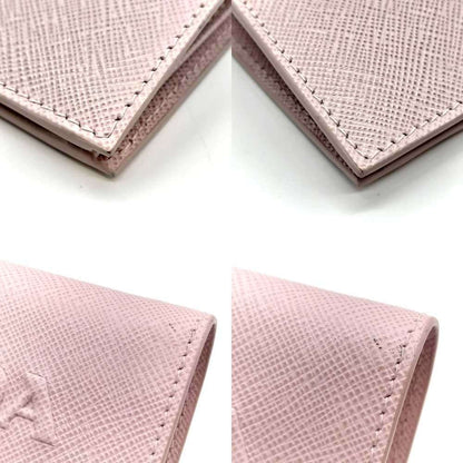 Prada Card case, Pink, Leather, wallet
